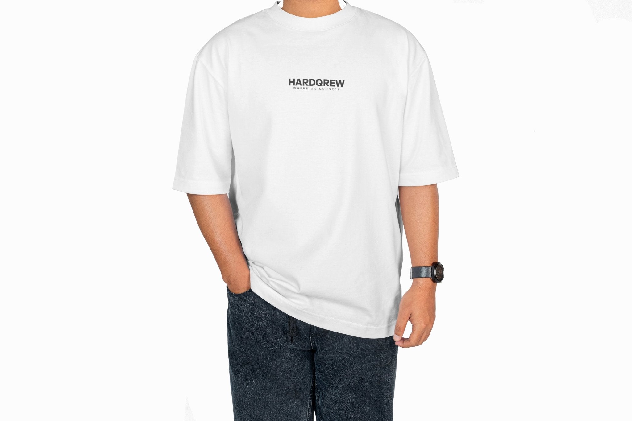 Eyes on U by HardQrew - Oversized T-Shirt (White) - HARDQREW
