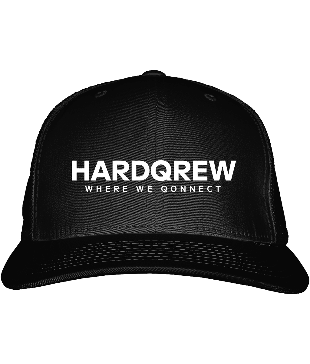HardQrew Snapback Full Black - HardQrew Logo - HARDQREW