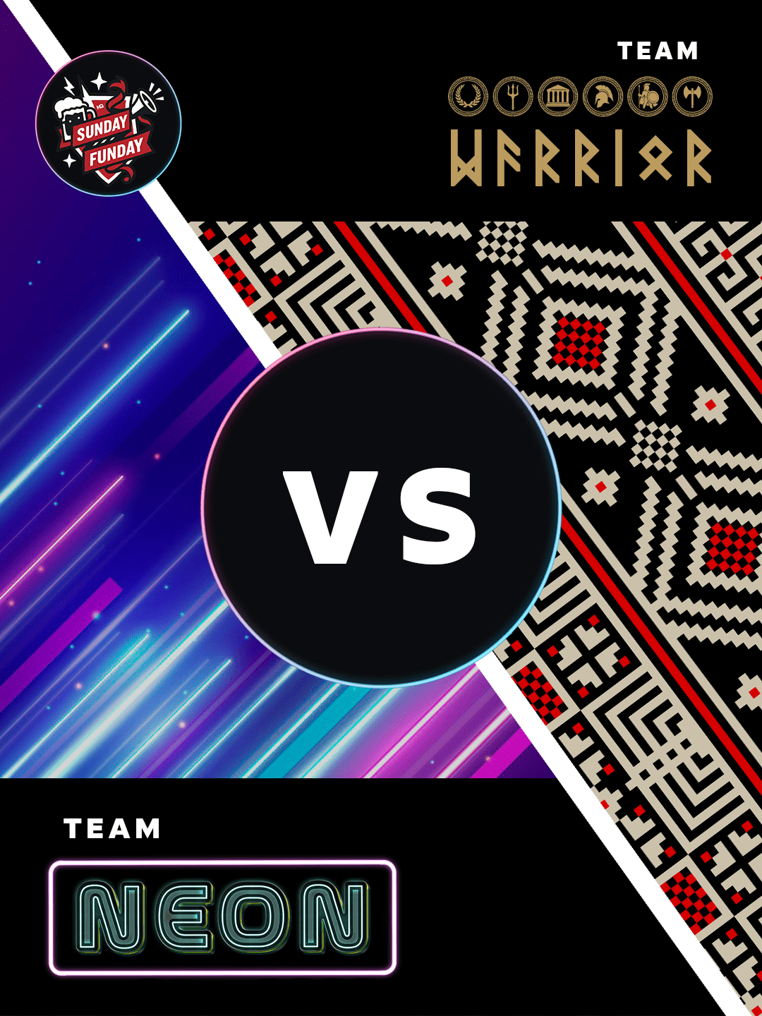 HardQrew: Sunday Funday 26' - teamWARRIOR (Theme: Neon vs Warrior) - HARDQREW