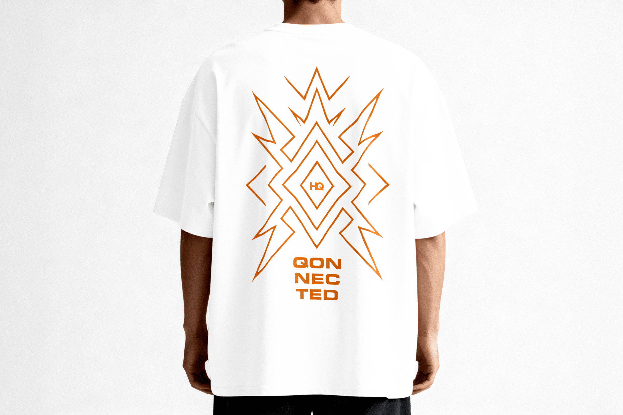 QON | NEC | TED by HardQrew - Oversized T-Shirt (Black Logo) - HARDQREW